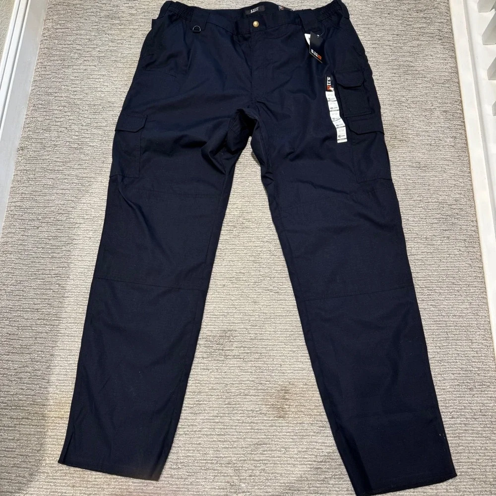 5.11 Tactical Taclite Pro Pants Mens 48 Unhemmed Dark Navy Cargo 74273L NEW